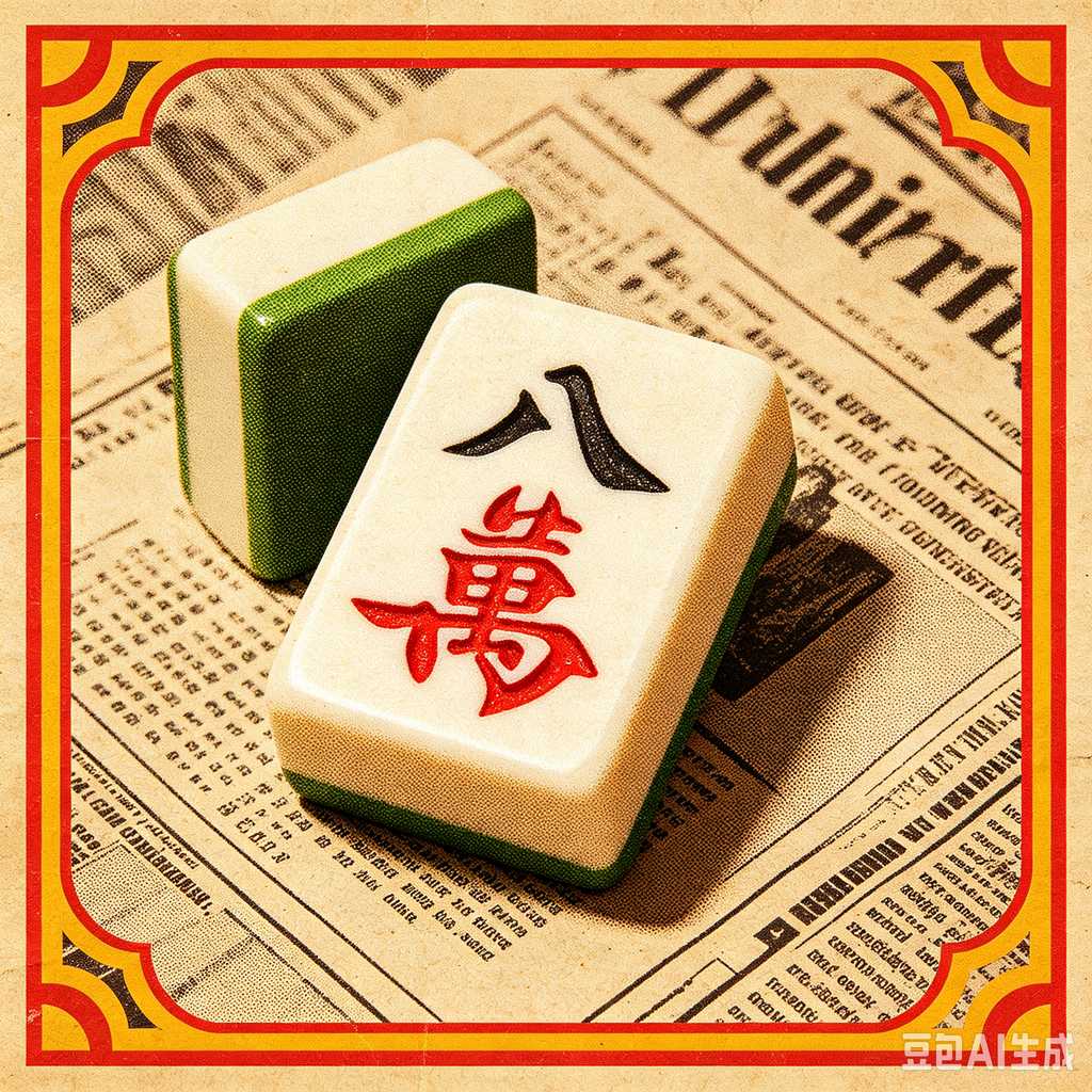 carved pattern mahjong set